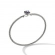 Petite Chatelaine® Bracelet in Sterling Silver with Black Orchid
