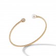 Petite Solari Bead and Pearl Bracelet with Diamonds in 18K Gold