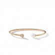 Petite Solari Bead and Pearl Bracelet with Diamonds in 18K Gold