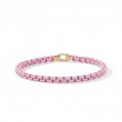 DY Bel Aire Chain Bracelet in Blush with 14K Yellow Gold Accent