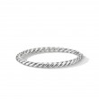 Sculpted Cable Bangle Bracelet in Sterling Silver, 5mm