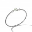 Chatelaine® Bracelet in Sterling Silver with Prasiolite and Pave Diamonds