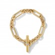 Lexington Chain Bracelet in 18K Yellow Gold with Pave Diamonds