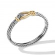 Thoroughbred Loop Bracelet in Sterling Silver with 18K Yellow Gold