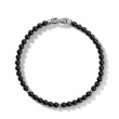 Bijoux Spiritual Beads Bracelet in Sterling Silver with Black Onyx
