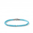 Bijoux Spiritual Beads Bracelet in Sterling Silver with Turquoise