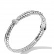 Angelika™ Bracelet in Sterling Silver with Pave Diamonds