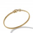 Thoroughbred Loop Bracelet in 18K Yellow Gold with Diamonds, 4.5mm