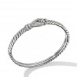 Thoroughbred Loop Bracelet in Sterling Silver with Diamonds, 5.5mm