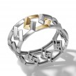 Carlyle™ Bracelet in Sterling Silver with 18K Yellow Gold, 32mm