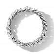 Sculpted Cable Bracelet in Sterling Silver, 14mm