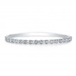 5.79 Carat 18k White Gold Emerald Cut Diamonds 4-Prong Straight Line Bracelet