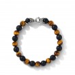 Spiritual Beads Bracelet with Tiger's Eye and Black Onyx