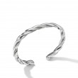 Cable Twisted Cuff Bracelet in Sterling Silver