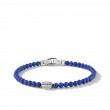 Spiritual Beads Compass Bracelet in Sterling Silver with Lapis