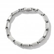 Faceted Link Bracelet in Sterling Silver, 6mm