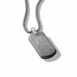 Streamline® Tag in Sterling Silver with Meteorite