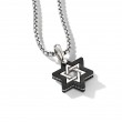 Forged Carbon Star of David Amulet