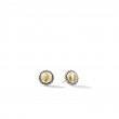 Petite Chatelaine® Stud Earrings in Sterling Silver with 18K Yellow Gold Domes