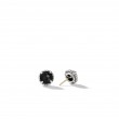 Petite Chatelaine® Stud Earrings in Sterling Silver with Black Onyx