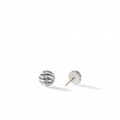 Sculpted Cable Stud Earrings in Sterling Silver
