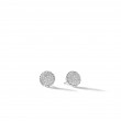 Chatelaine® Stud Earrings in Sterling Silver with Diamonds, 8.6mm