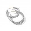 Belmont® Curb Link Hoop Earrings in Sterling Silver