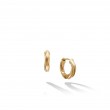 Cable Edge® Huggie Hoop Earrings in 18K Yellow Gold, 13mm