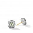 Petite Albion® Stud Earrings with Prasiolite and Pave Diamonds