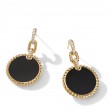 DY Elements® Convertible Drop Earrings in 18K Yellow Gold with Black Onyx and Pave Diamonds