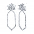 Contemporary Art Deco Diamond Earrings