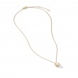 Infinity Pendant Necklace in 18K Yellow Gold with Pearl, 10mm