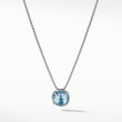 Petite Chatelaine® Necklace in Sterling Silver with Blue Topaz