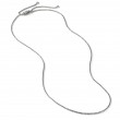 Box Chain Slider Necklace in Sterling Silver, 2.7mm