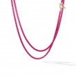 DY Bel Aire Chain Necklace in Hot Pink with 14K Rose Gold Accents
