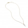 Petite Solari Pendant Necklace in 18K Yellow Gold with Pearl and Pave Diamonds