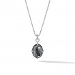 Chatelaine® Small Pendant Necklace with Black Orchid