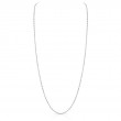 17 Carat White Gold Emerald Cut Diamonds by the Yard Necklace