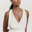 Lexington E/W Chain Necklace in Sterling Silver with Pave Diamonds