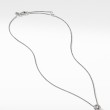 Petite Infinity Pendant Necklace in Sterling Silver with Diamonds, 8mm