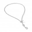 DY Madison® Three Ring Chain Necklace in Sterling Silver