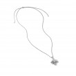 Angelika™ Four Point Pendant Necklace in Sterling Silver with Pave Diamonds