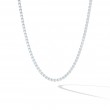 DY Bel Aire Color Box Chain Necklace in White Acrylic with 14K Yellow Gold, 2.7mm