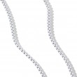 DY Bel Aire Color Box Chain Necklace in White Acrylic with 14K Yellow Gold, 2.7mm