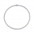 28.30 Carat 18k White Gold Diamond Necklace