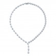 22.17 Carat Rounds and Pear Shape Diamond Lariat