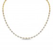 Half-Way Oval-Cut Diamond Necklace