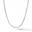 Streamline® Station Box Chain Necklace in Sterling Silver