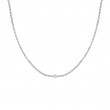 Straight Line Round Brilliant tennis Necklace with Marquise Shape Accent Stone
