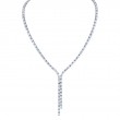 Emerald Cut Diamond Lariat Necklace
